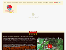 Tablet Screenshot of goldencoastresort.com.vn